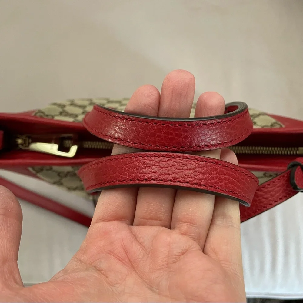 ✨SOLD✨Gucci Small Red GG Bree Tote Crossbody Bag - Picture 7 of 13